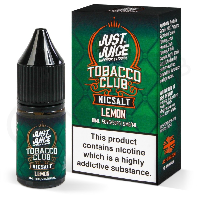 Just Juice Tobacco Club Lemon (Tütün ve Limon) E-Likit - Acil Sigar... Just Juice Tobacco Club Lemon (Tütün ve Limon) E-Likit - Acil Sigar...